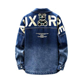 Übergroße Y2k-Jeansjacke für Herren