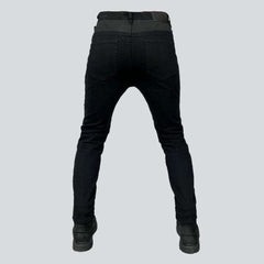 Breathable men biker jeans