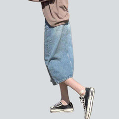 Falda vaquera vintage azul claro