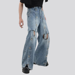 Y2k Mid-Waist-Jeans für Herren