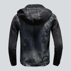 Vintage-Jeansjacke mit Baumwollärmeln