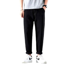 Vaqueros lavados a la piedra de cintura media para hombre