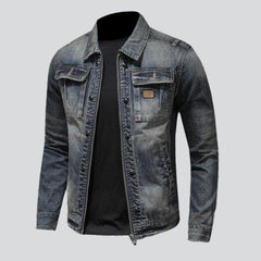 Vintage wash moto men jacket