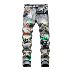 Streetstyle-Jeans mit mittlerer Taille für Herren