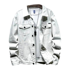 Übergroße farbige Jeansjacke für Herren