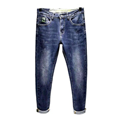 Medium wash sanded men jeans