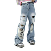 Men grunge jeans