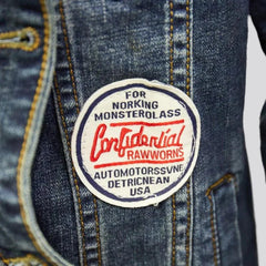 Vintage Jeansjacke mit Patches