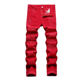 Cordjeans für Herren mit Buchstabenmuster