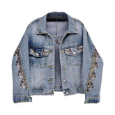 Übergroße Vintage-Jeansjacke