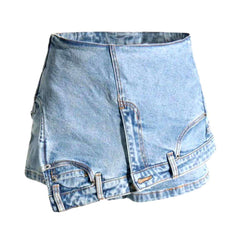Inverted stylish denim skirt
