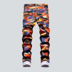 Malerei Volldruck Herren Jeans