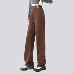 Brown baggy women jeans