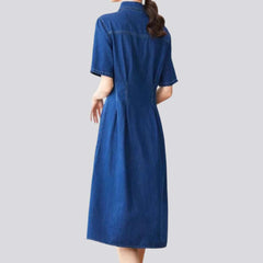 Fit-and-flare jeans dress