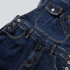 Marineblauer Jeans-Strampelanzug für Herren