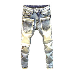 Überarbeitete Jeans für Herren mit mittlerer Taille