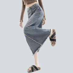 Falda vaquera vintage hasta el suelo