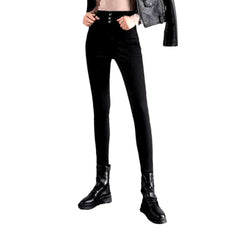 Vaqueros monocromáticos casuales para mujer.