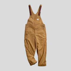 Sandfarbener Jeans-Jumpsuit für Herren