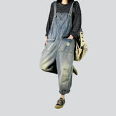 Geschliffener Vintage-Jeans-Jumpsuit für Damen
