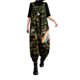 Painted y2k women jeans jumpsuit