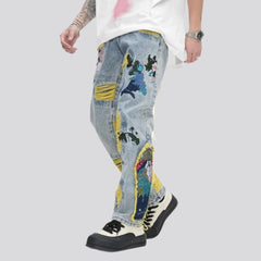 Vaqueros rectos de cintura media para hombre