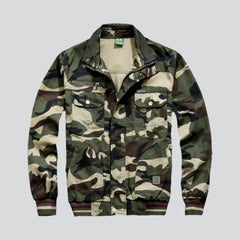Military duty men jean jacket
