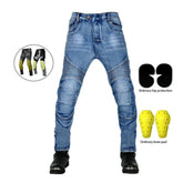 Whiskered men biker jeans