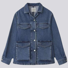 Vintage regular jean coat for women