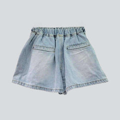 Shorts vaqueros para mujer con cristales de imitación