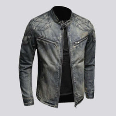 Chaqueta vaquera estilo biker bomber para hombre