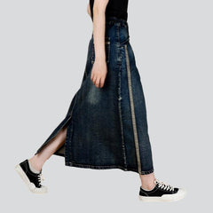 Vintage Jeansrock mit Bändern