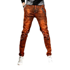 Vintage orange jeans for men