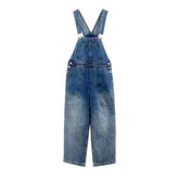 Peto vaquero para mujer con lavado en contraste