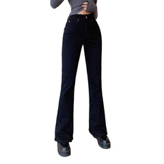 High-rise flared women jeans