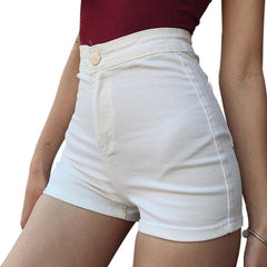 Shorts de mezclilla sin bolsillo delantero