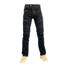 Vaqueros de cintura media para hombre estilo motero