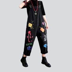 Mono vaquero holgado pintado para mujer