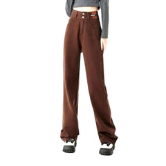 Brown baggy women jeans