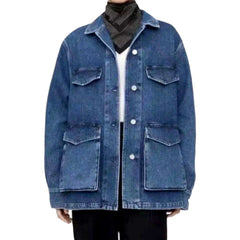 Vintage regular jean coat for women