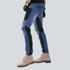 Vaqueros biker transpirables de verano para hombre.