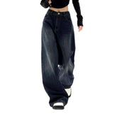 Street women high-waist jeans