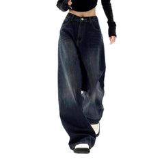 Street women high-waist jeans
