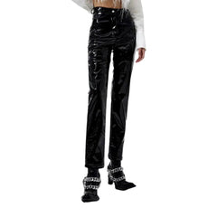 Y2k women shiny jeans