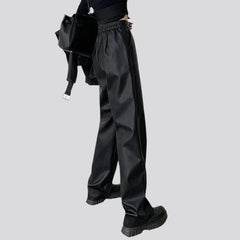 Y2k pleated-waistline women denim pants