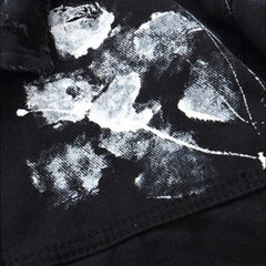 Y2k painted men denim jacket
