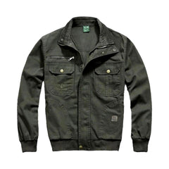 Military duty men jean jacket