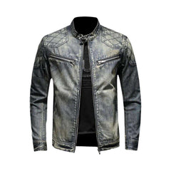 Chaqueta vaquera estilo biker bomber para hombre