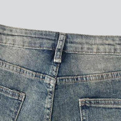 Vintage verkürzte Damen Jeansshorts