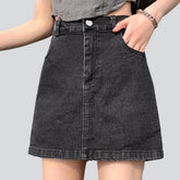 Einfacher Skort-Jeansrock